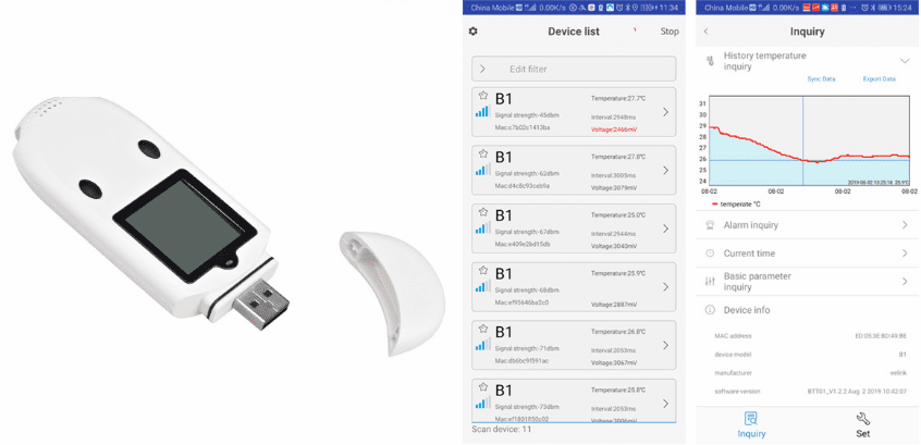 BLE Temperature and Humidity Sensor for Remote Temperature Monitoring -  China Temperature Monitoring, BLE Temperature Sensor